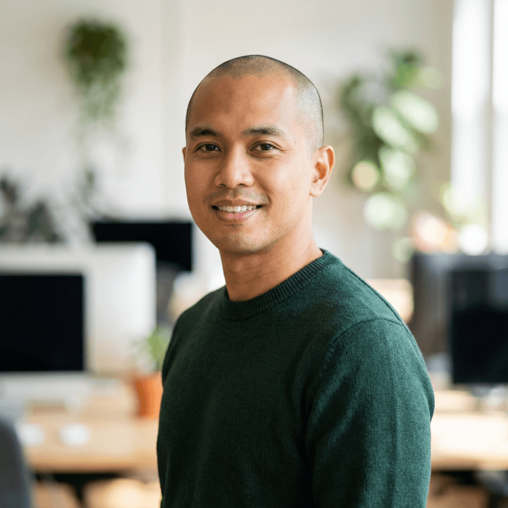 Tom Alvarez, operations lead, wearing a casual shirt